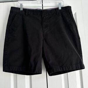 Tommy Hilfiger Shorts Womens Size 12 Black Flat Front Casual Dress Shorts